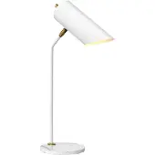 ELSTEAD Lampe de bureau en laiton blanc Quinto E27 8W Elstead spotlight
