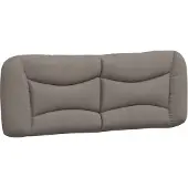 vidaXL Coussin de tête de lit "Hvar" Taupe 140 cm Tissu