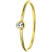 Lucardi Bague 'Klassisch' or / transparent