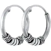 Lucardi Boucles d'oreilles argent