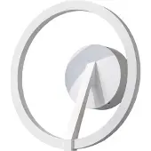Artdelight Applique murale blanche Oregon Design élégant