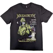 Megadeth Hommes, T-shirt, SFSGSW Explosion Vintage, Noir, (M)