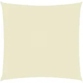vidaXL Voile d'ombrage Oxford Tissu Carré 6x6 m Crème