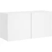vidaXL Armoire TV murale blanc 80x30x41 cm