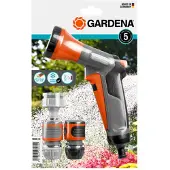 Gardena Action de douche d'arrosage - Raccord pistolet/arrosoir - Noir - Gris - Orange (18299-32)