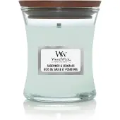 Woodwick Sagewood & Seagrass bougie parfumée avec mèche en bois 85 g