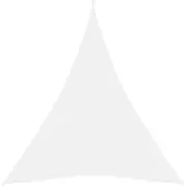 vidaXL Voile de parasol tissu oxford triangulaire 5x6x6 m blanc