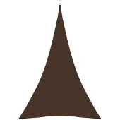 vidaXL Voile de parasol tissu oxford triangulaire 4x5x5 m marron