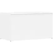 vidaXL Coffre de rangement Blanc 84x42x46 cm Bois d'ingénierie