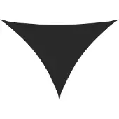 vidaXL Voile de parasol tissu oxford triangulaire 5x5x6 m noir
