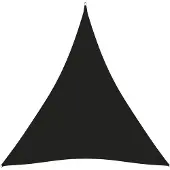 vidaXL Voile de parasol tissu oxford triangulaire 3x4x4 m noir