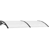 vidaXL Auvent de porte 240 x 100 cm PC