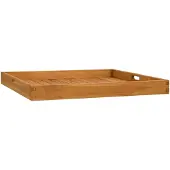 vidaXL Plateau de service 70x70 cm Bois de teck massif