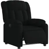 vidaXL Fauteuil relax électrique noir tissu