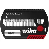 Wiha 39039 Coffret d'embouts FlipSelector Standard 25 mm - Six pans, 11 pcs 1/4"