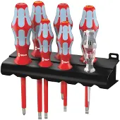Wera 3160 i/7 Jeu de tournevis - acier inoxydable + Rack - (Jeu de 7pcs)