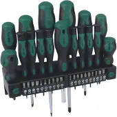 BRÜDER MANNESMANN 11415 Jeu De Tournevis - 37 Pièces
