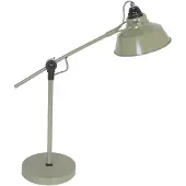 Steinhauer Lampe de table - vert - Nove - plastique métal - Ø 18cm - E27 - 1321G -