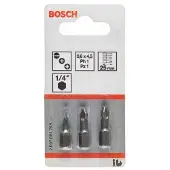 Bosch Embouts de vissage courts, qualité extra-dure, jeu de 3 pièces