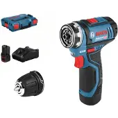 Bosch 06019H3001 GSR 12V-35 FC Professional Kit perceuse-visseuse sans fil 12,0 V, avec 2 batteries