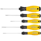 Wiha 27252 Jeu de tournevis SoftFinish - ESD Fente - Phillips - 5 pcs