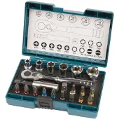 Makita B-54081 Socket And Bit Set Argenté