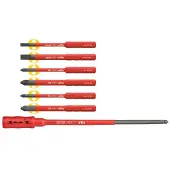 Wiha 36079 Jeu d'embouts slim electric mélangé avec porte-embout slimBit - 7 pcs