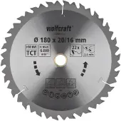 Wolfcraft 1 lame de scie circulaire HM, 22 dents ø180mm