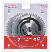 Bosch Professional Disque De Scie Circulaire Multi-matériaux/1.8x54t 190x30x2.4 2 Unités