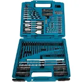 Makita E-06270 Drill Set 212 Units Bleu,Argenté