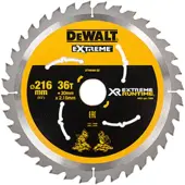 DeWalt XR Extreme Runtime Lame de scie circulaire statique, 1 pièce, 216/30 mm 36 WZ/FZ, dt99569 de QZ