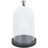 Clayre Eef 6GL2544 Cloche en verre Transparent 14x25 cm