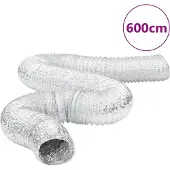 vidaXL Tuyau de ventilation en aluminium 6 m Ø12,5 cm