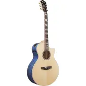 Ibanez AE390-NTA Natural Top Aqua Blue Body