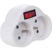 CUC Adaptor With On/off Switch - 2 Sockets