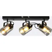 LumenXL Plafonnier avec verre gris fumé, 3 lumières - Maud