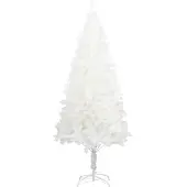 vidaXL Arbre de Noël artificiel aiguilles réalistes blanc 210 cm