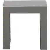 Beliani Lot de 2 tabourets de jardin en béton gris - Mobilier d'extérieur moderne de style industriel