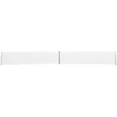 vidaXL Marquise latérale extensible 170x1200 cm Crème