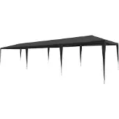 vidaXL Tente de réception 3 x 9 m PE Anthracite