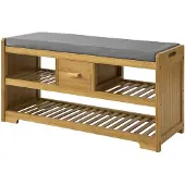 SoBuy Banc à chaussures - Bois - 105x43x35cm