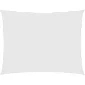 vidaXL Voile de parasol tissu oxford rectangulaire 5x6 m blanc