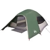 vidaXL Tente de camping dôme 4 personnes Vert Étanche