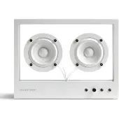 Transparent Small Haut-Parleur White
