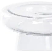 Beliani Table d'appoint en verre transparent Complément de table Table d'appoint Présentoir décoratif Design transparent teinté