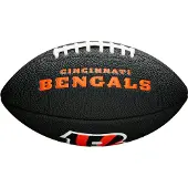 Wilson Mini Ballon De Football Américain Soft Touch Nfl Team Logo Cincinnati Bengals Noir