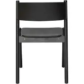 Hubsch Chaise De Salle À Manger Oblique Noir | 331604