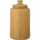 Bloomingville Rani Pot Avec Couvercle | Jaune | Grès | 82054995