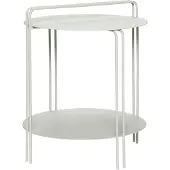 Hubsch Table d'appoint en métal gris
