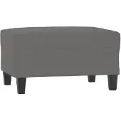 vidaXL Repose-pied Gris foncé 70x55x41 cm Tissu microfibre